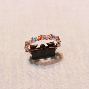 Multicolor Crystal Band Ring